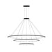 Bover Circular S/3L 3-lt 119" LED Pendant, Inward Light-Black