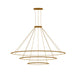 Bover Circular S/3L 3-lt 119" LED Pendant, Inward Light-Gold