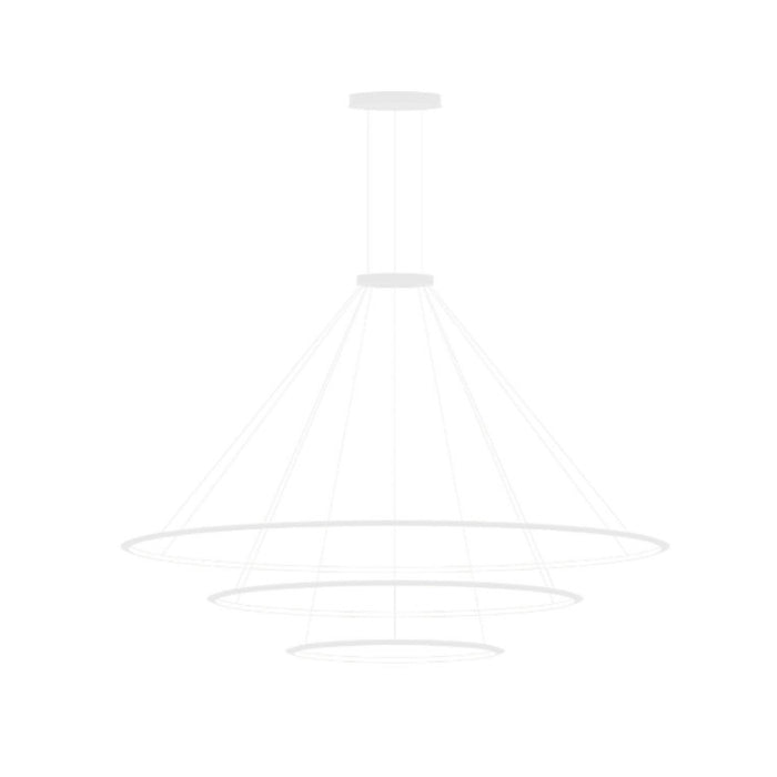 Bover Circular S/3L 3-lt 119" LED Pendant, Inward Light-White