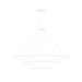 Bover Circular S/3L 3-lt 119" LED Pendant, Inward Light-White