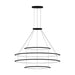 Bover Circular S/4L 4-lt 82" LED Pendant, Inward Light-Black