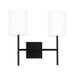 Visual Comfort BW1012 Key 2-lt 16" Medium Wall Sconce - Midnight Black