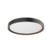 Kuzco FM43920-5CCT Essex 1-lt 20" LED Flush Mount, 5CCT Selectable - Black/Walnut