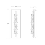 Schonbek Beyond BWS21518 Bergy 18" Tall LED Wall Sconce, 4CCT Selectable