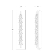 Schonbek Beyond BWS21524 Bergy 24" Tall LED Wall Sconce, 4CCT Selectable