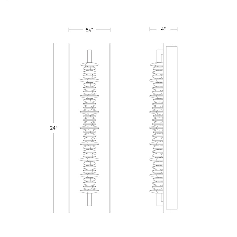 Schonbek Beyond BWS21524 Bergy 24" Tall LED Wall Sconce, 4CCT Selectable
