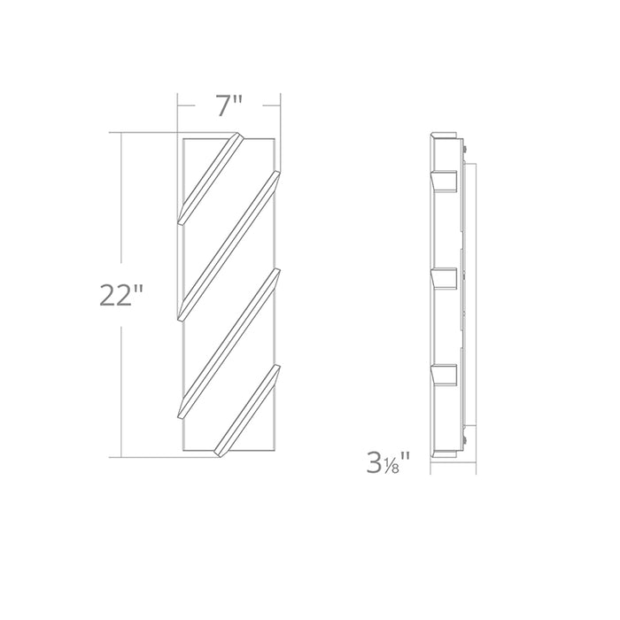 Schonbek Beyond BWS41422 Barra 22" Tall LED Wall Sconce