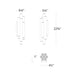Schonbek Beyond BWS41522 Tamara 22" Tall LED Wall Sconce, 4CCT Selectable