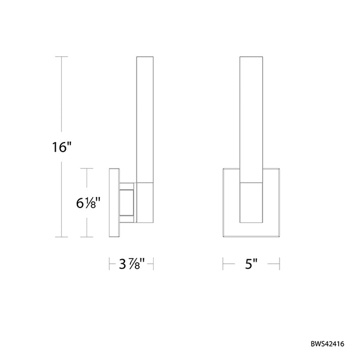 Schonbek Beyond BWS42416 Baton 16" Tall LED Wall Sconce