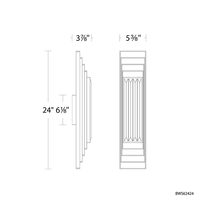 Schonbek Beyond BWS62424 Terrace 24" Tall LED Wall Sconce