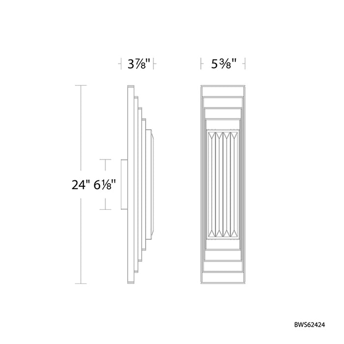 Schonbek Beyond BWS62424 Terrace 24" Tall LED Wall Sconce