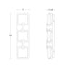 Schonbek Beyond BWSW50519 Pop Star 19" Tall LED Outdoor Wall Light, 4CCT Selectable