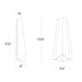 Schonbek Beyond BWSW52516 Lanie 1-lt 16" Tall LED Outdoor Wall Sconce, 4CCT Selectable