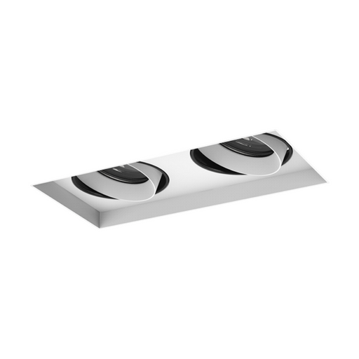 Eurofase BTGO-2-TL Baby Tango 2 Light 20W LED Trimless Flat Gimbal, Honeycomb Louvre - White