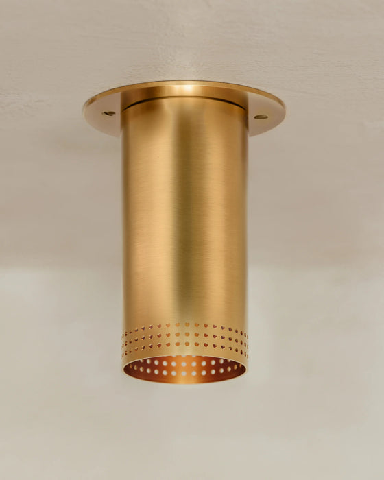 Troy C1505 Berg 1-lt 5" Flush Mount - Patina Brass