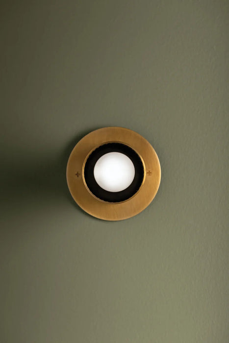 Troy C1505 Berg 1-lt 5" Flush Mount - Patina Brass