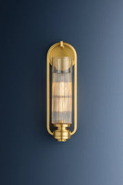 Hudson Valley 4161 Binnewater 1-lt 16" Tall Wall Sconce-Aged Brass