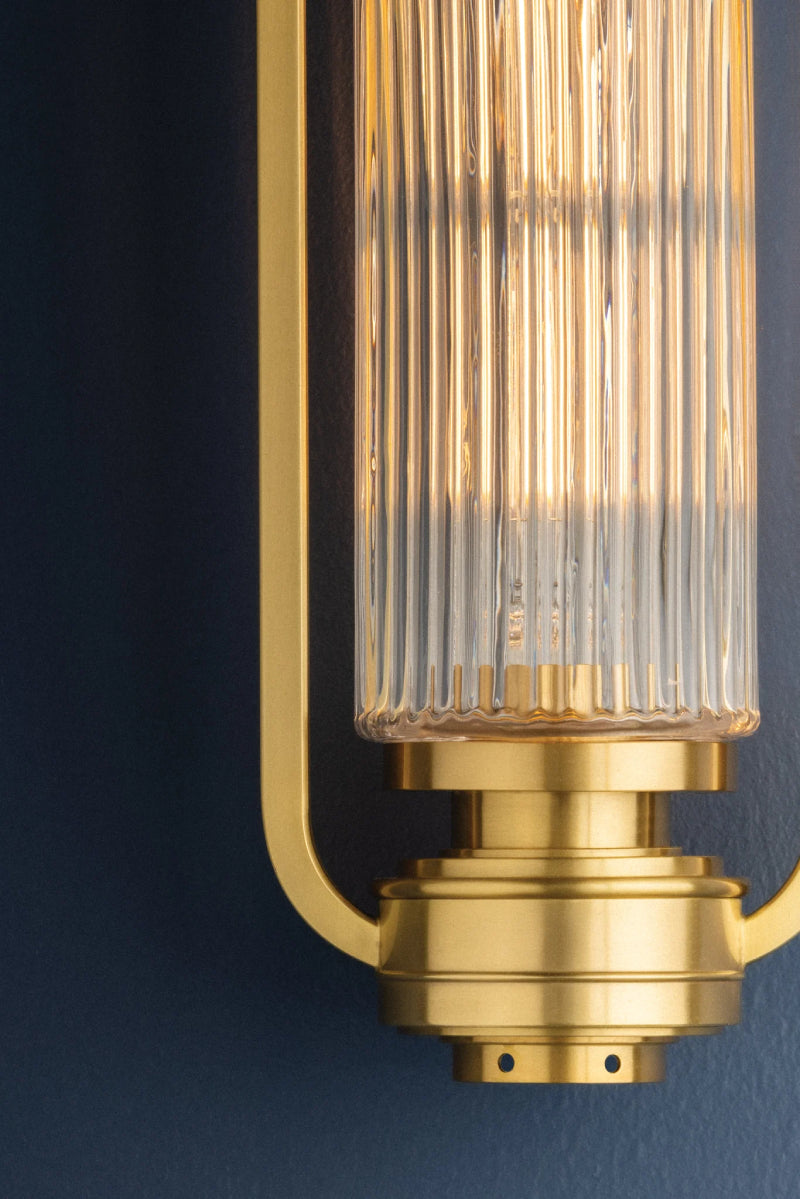 Hudson Valley 4161 Binnewater 1-lt 16" Tall Wall Sconce-Aged Brass