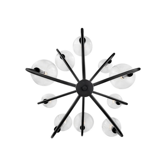 Hinkley 30527 Alchemy 10-lt 30" LED Chandelier - Black