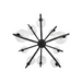 Hinkley 30527 Alchemy 10-lt 30" LED Chandelier - Black