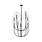 Hinkley 30527 Alchemy 10-lt 30" LED Chandelier - Black