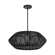 Hinkley 10385-LV Luca 5-lt 28" LED Outdoor Chandelier - Black