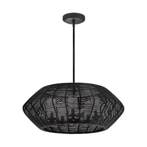 Hinkley 10385-LV Luca 5-lt 28" LED Outdoor Chandelier - Black