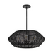 Hinkley 10385-LV Luca 5-lt 28" LED Outdoor Chandelier - Black