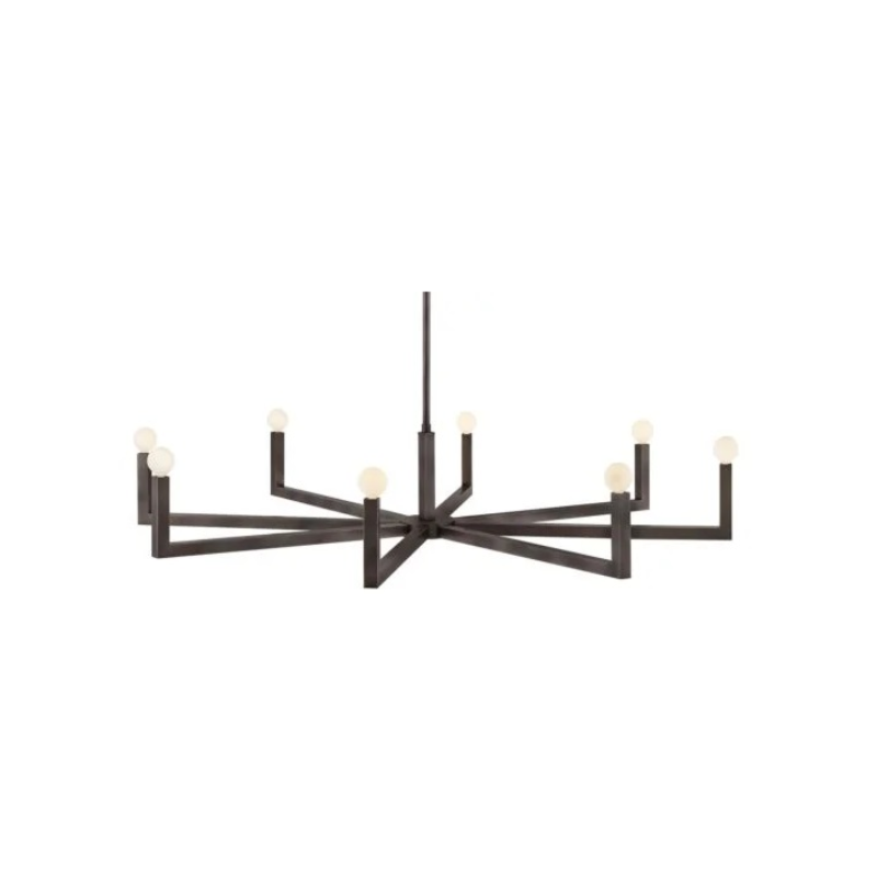 Hinkley 45049 Ezra 8-lt 50" LED Chandelier - Black Oxide