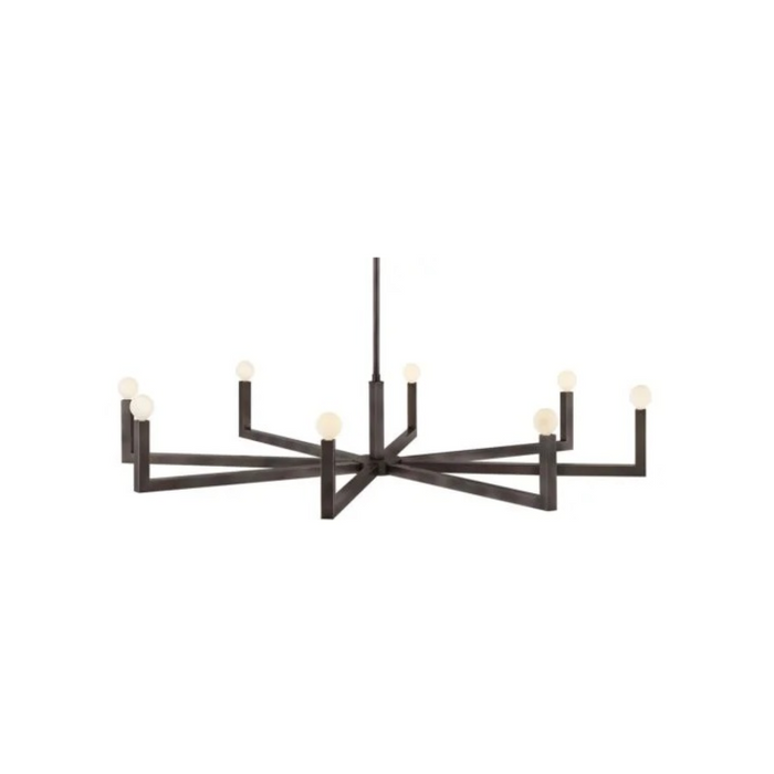 Hinkley 45049 Ezra 8-lt 50" LED Chandelier - Black Oxide