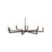 Hinkley 45049 Ezra 8-lt 50" LED Chandelier - Black Oxide