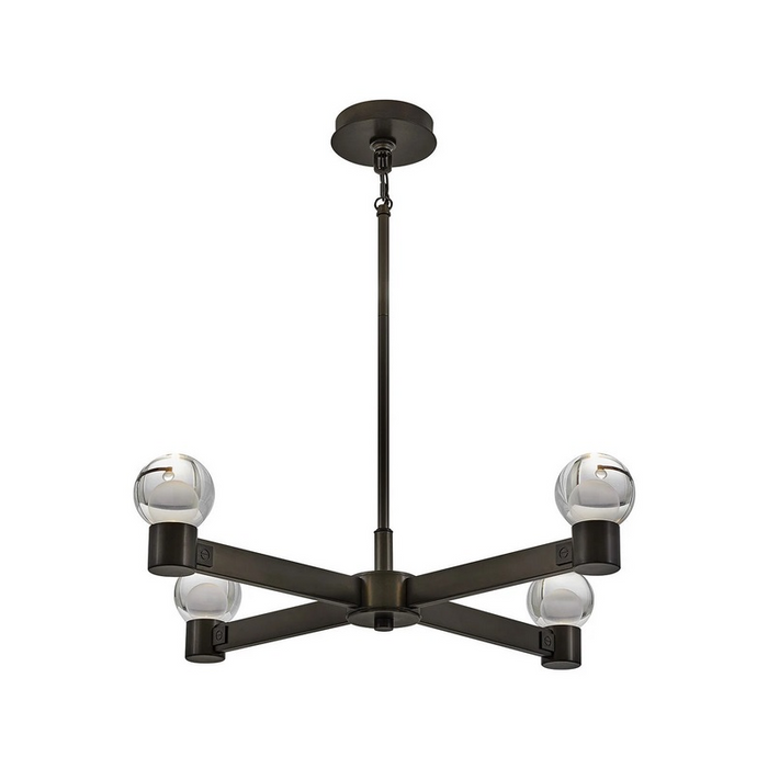 Fredrick Ramond FR41545 Lyric 4-lt 32" LED Chandelier - Black Oxide