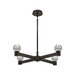 Fredrick Ramond FR41545 Lyric 4-lt 32" LED Chandelier - Black Oxide