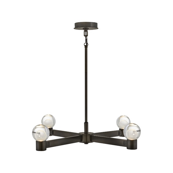 Fredrick Ramond FR41545 Lyric 4-lt 32" LED Chandelier - Black Oxide