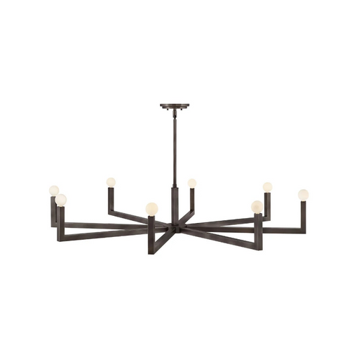 Hinkley 45049 Ezra 8-lt 50" LED Chandelier - Black Oxide