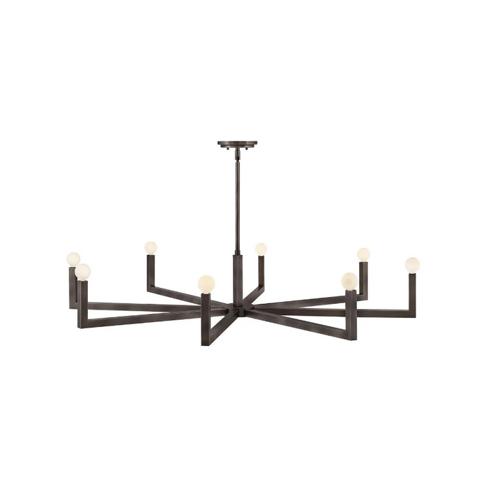 Hinkley 45049 Ezra 8-lt 50" LED Chandelier - Black Oxide