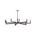Hinkley 45049 Ezra 8-lt 50" LED Chandelier - Black Oxide