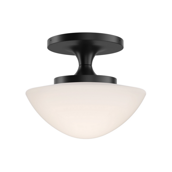 Hinkley 47813 Knox 1-lt 12" LED Semi-Flush Mount - Black