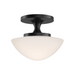Hinkley 47813 Knox 1-lt 12" LED Semi-Flush Mount - Black