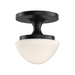 Hinkley 47811 Knox 1-lt 8" LED Semi-Flush Mount - Black