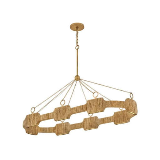 Hinkley 34107 Raffi 8-lt 52" LED Linear Chandelier - Burnished Gold