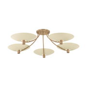 Troy C1160 Wolfe 5-lt 60" Semi-Flush Mount