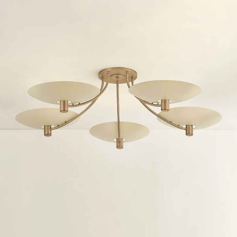 Troy C1160 Wolfe 5-lt 60" Semi-Flush Mount
