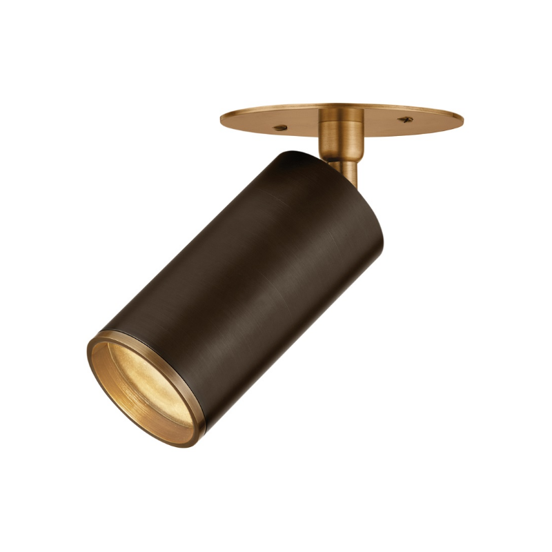 Troy C1305 Caleb 1-lt 5" LED Flush Mount - Patina Brass/Bronze