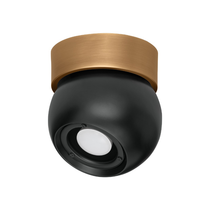 Troy C1406 Odin 1-lt 6" LED Flush Mount - Patina Brass/Soft Black