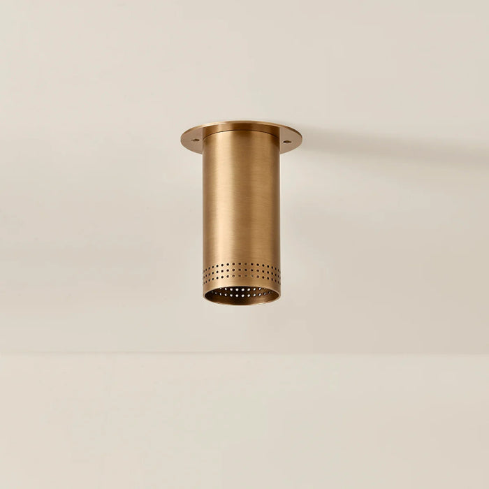 Troy C1505 Berg 1-lt 5" Flush Mount - Patina Brass