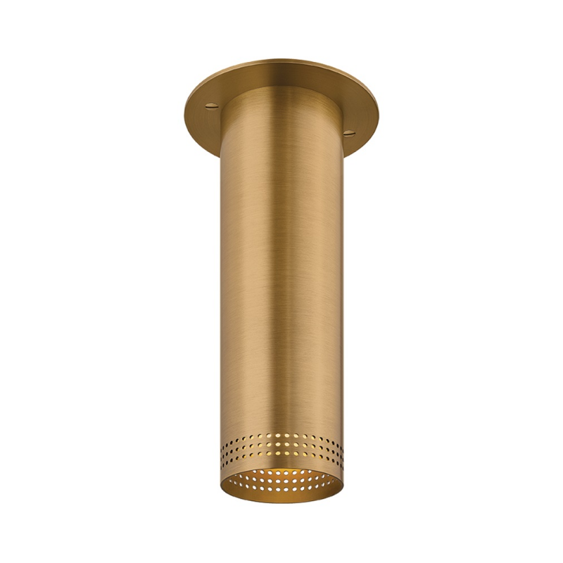 Troy C1507 Berg 1-lt 5" Flush Mount - Patina Brass