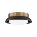 Troy C2014 Arnie 2-lt 14" Flush Mount - Patina Brass/Black