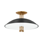 Troy C4416 Larkin 3-lt 16" Semi Flush Mount
