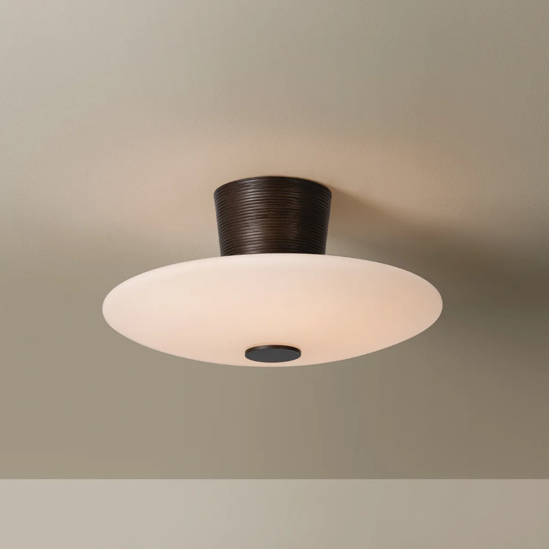 Troy C5016 Albus 1-lt 16" LED Semi Flush Mount